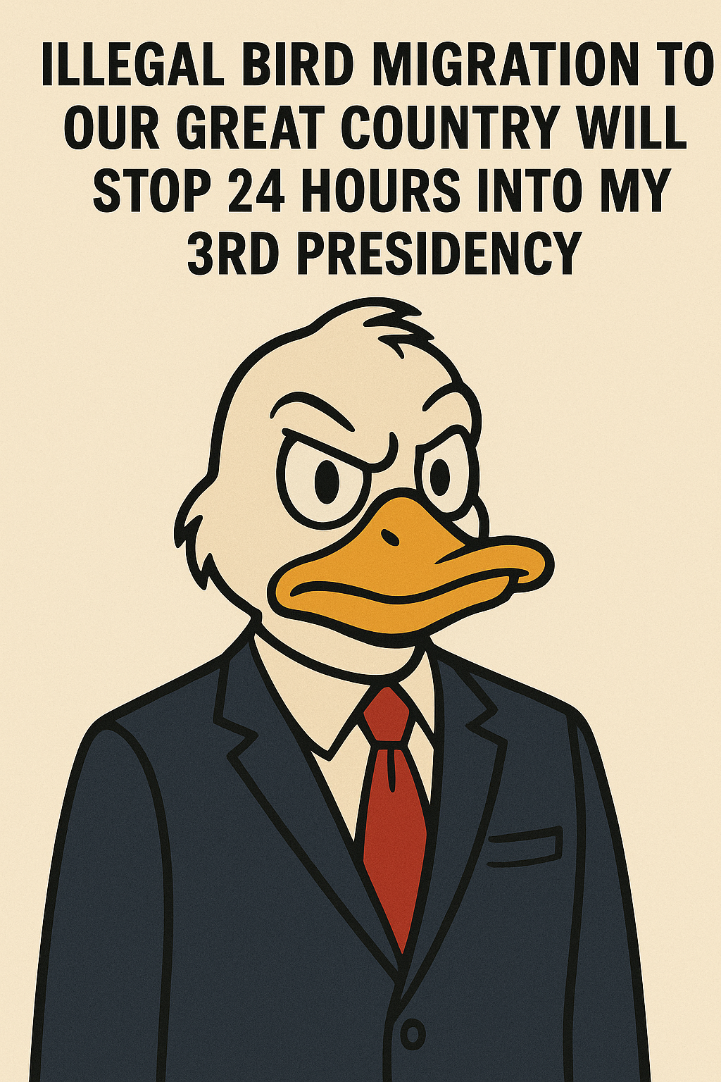 The US President is Donald Duck